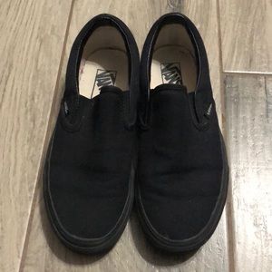 Vans slip on shoes - All black - NEVER WORN
